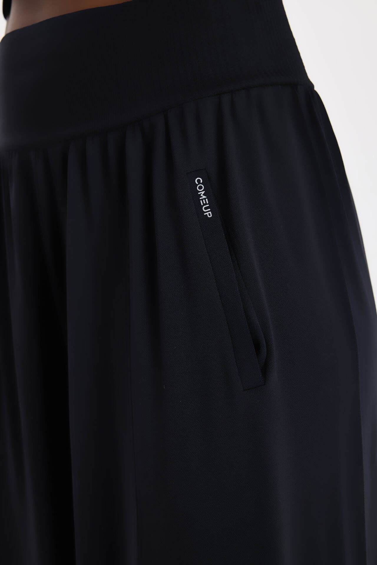 Yüksek Belli Kargo Cepli Pantolon Siyah