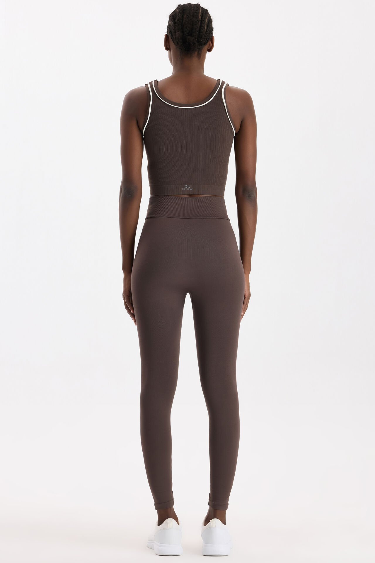 Oval Kemer Tasarımlı Toparlayıcı Tayt Kakao Dansı