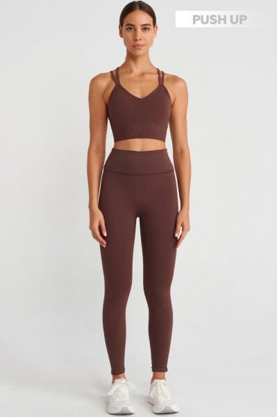 Push Up Tayt Kahverengi