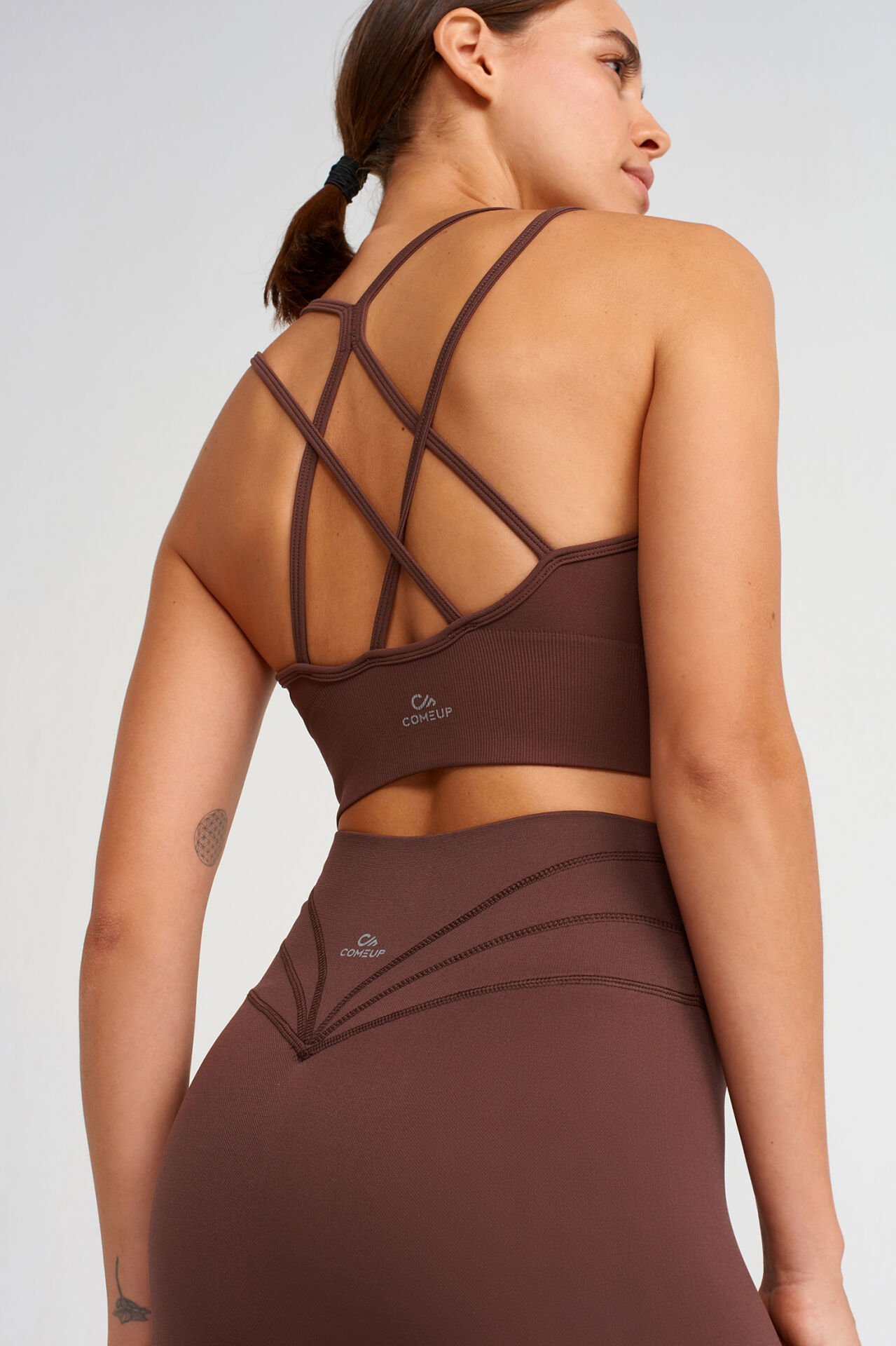 Push Up Tayt Kahverengi