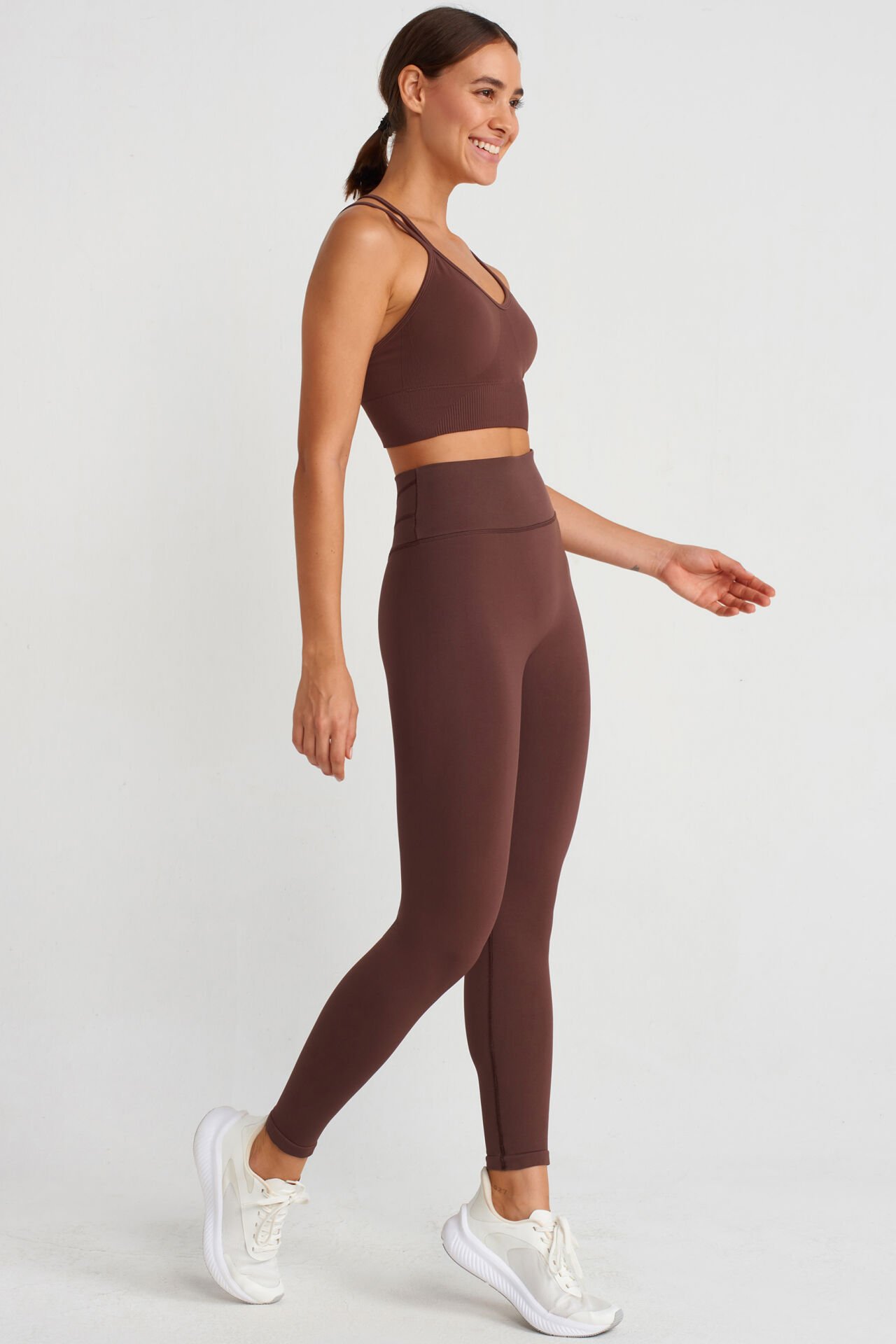 Push Up Tayt Kahverengi