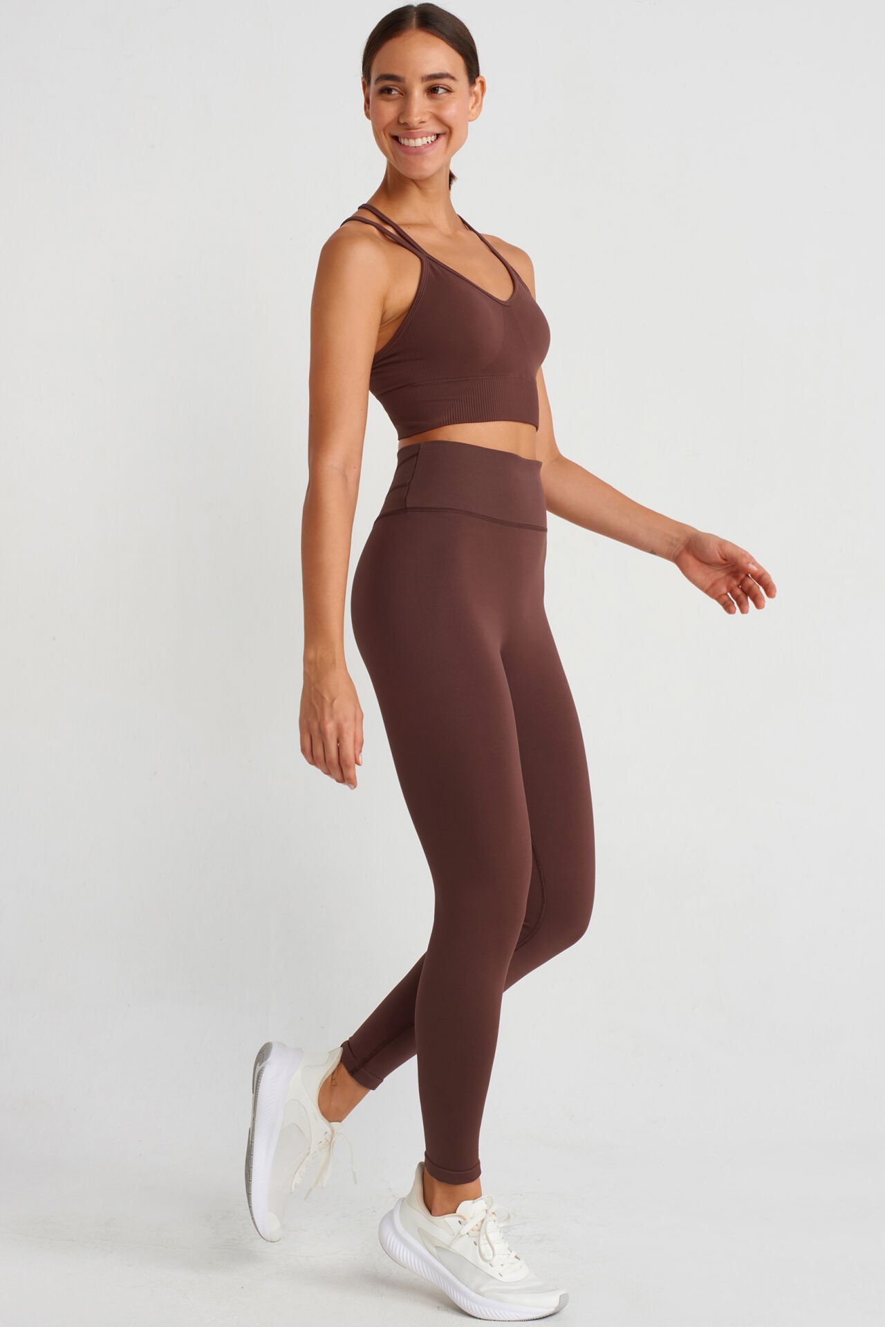 Push Up Tayt Kahverengi