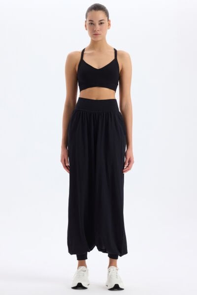 Cepli Şalvar Pantolon Siyah