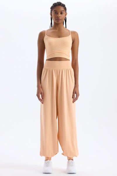 Cepli Şalvar Pantolon Açık Somon