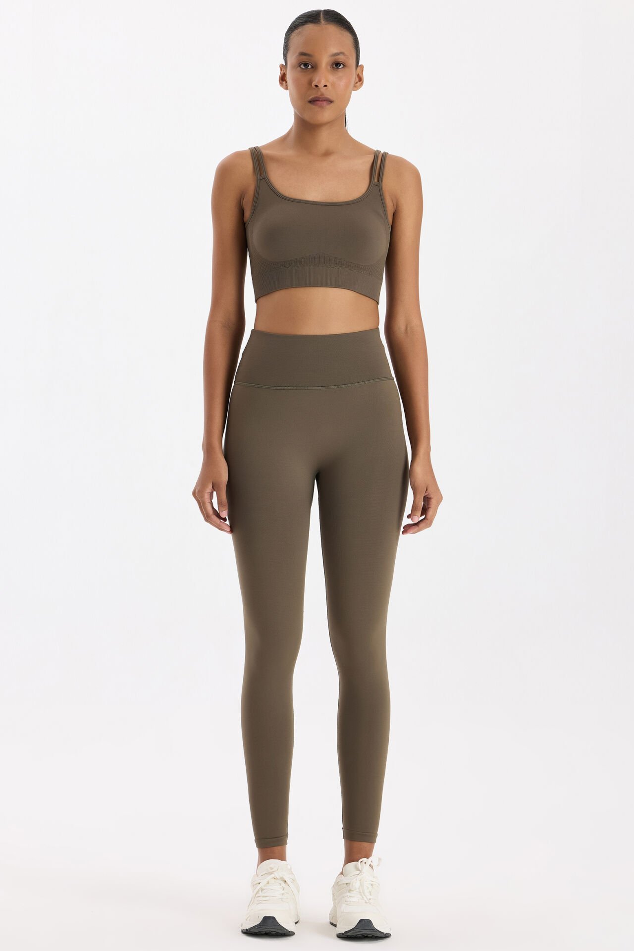 Push Up Tayt Küllü Haki