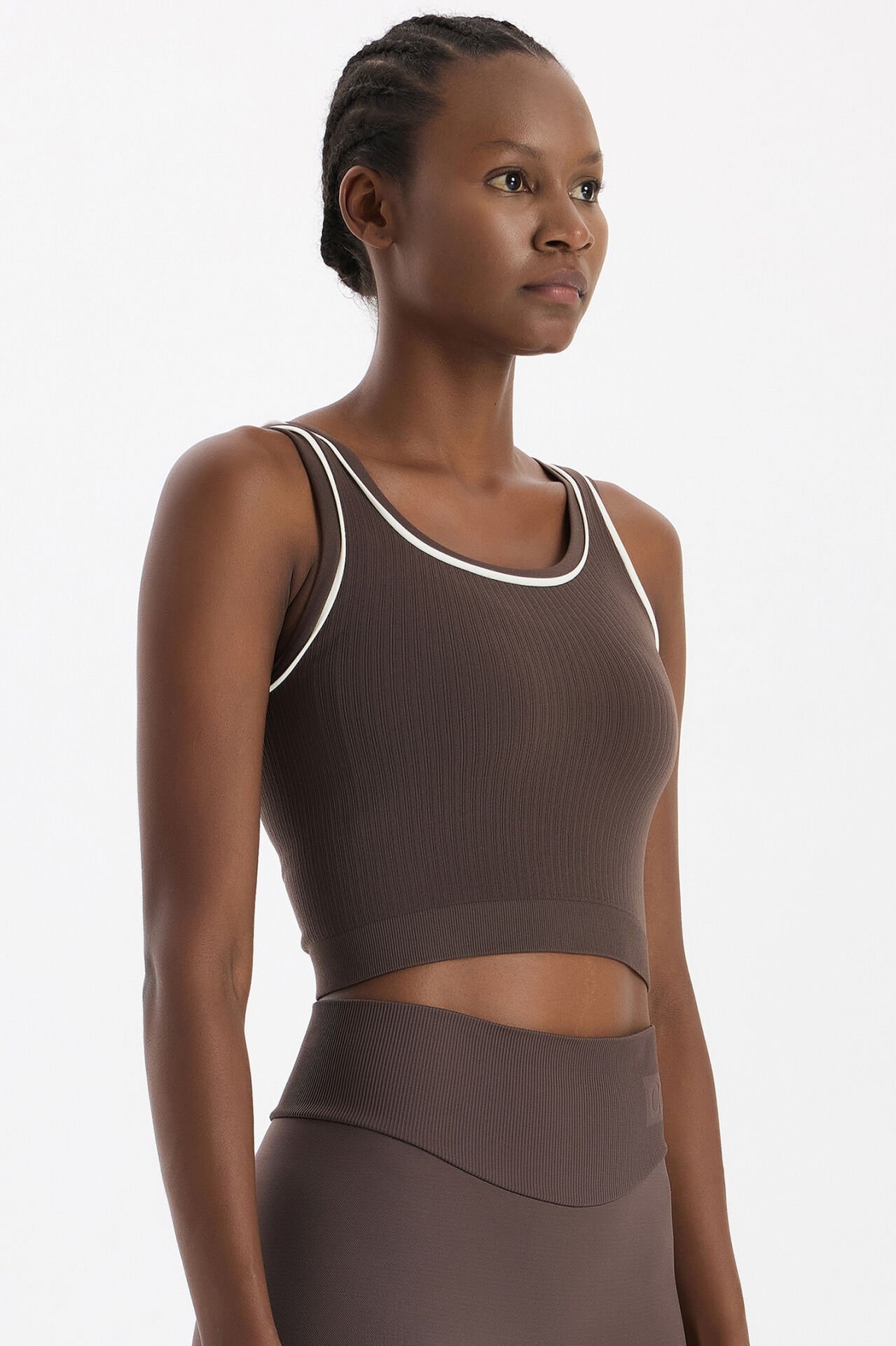 Kontrast Biyeli Fitilli Atlet Kakao Dansı