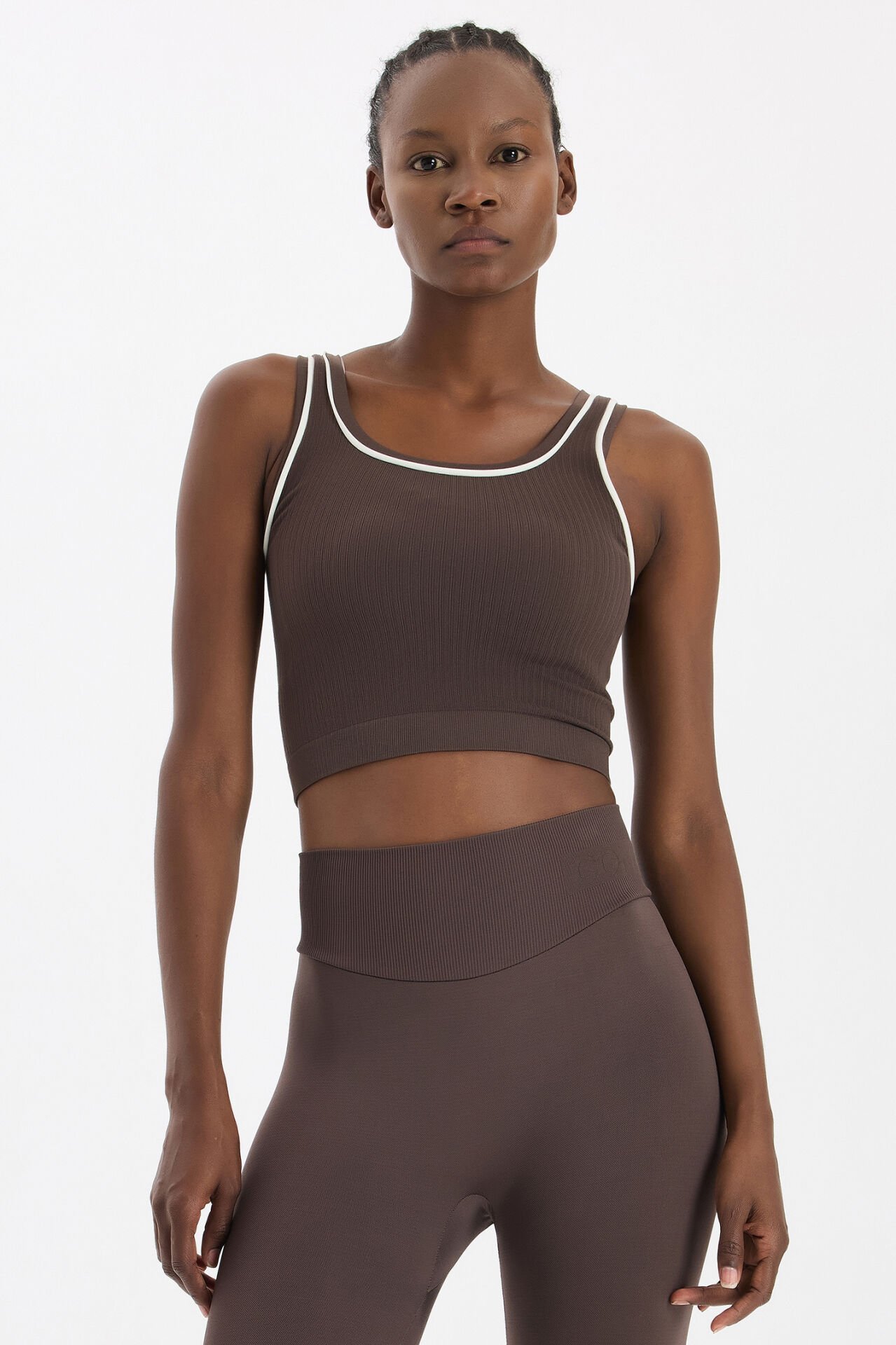 Kontrast Biyeli Fitilli Atlet Kakao Dansı