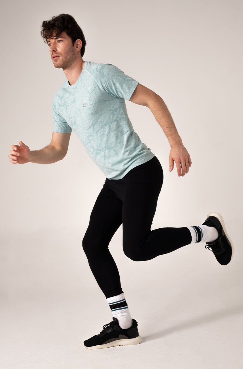 Erkek Spor Tişört Nil Yeşili