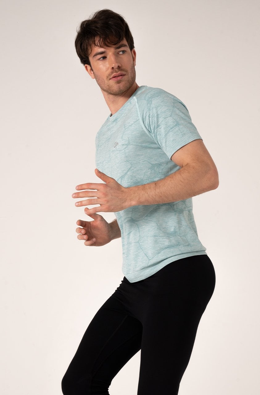 Erkek Spor Tişört Nil Yeşili