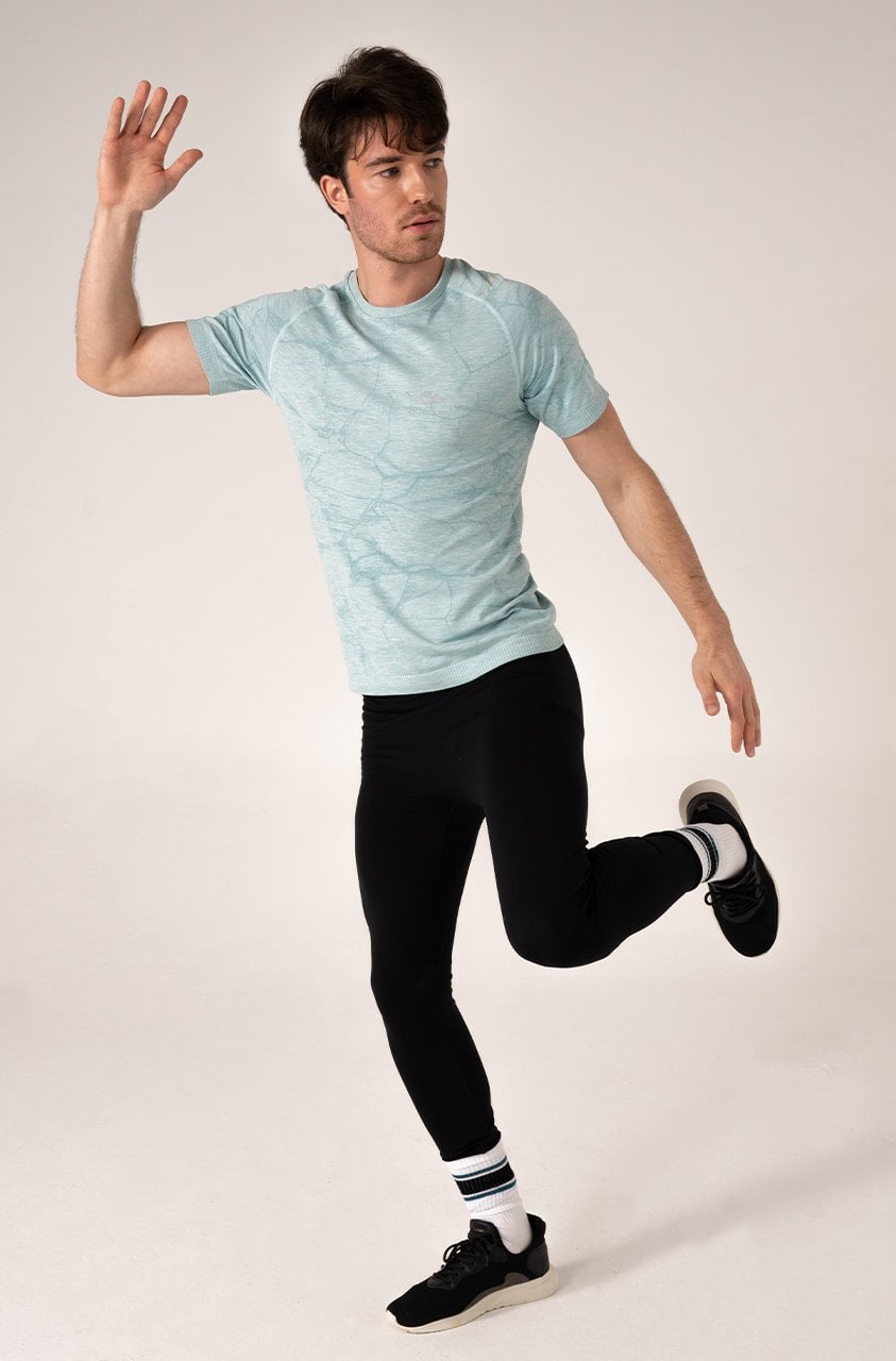 Erkek Spor Tişört Nil Yeşili