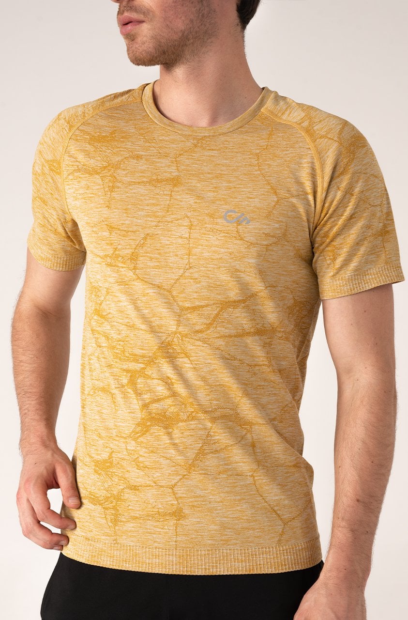 Erkek Spor Tişört Hardal