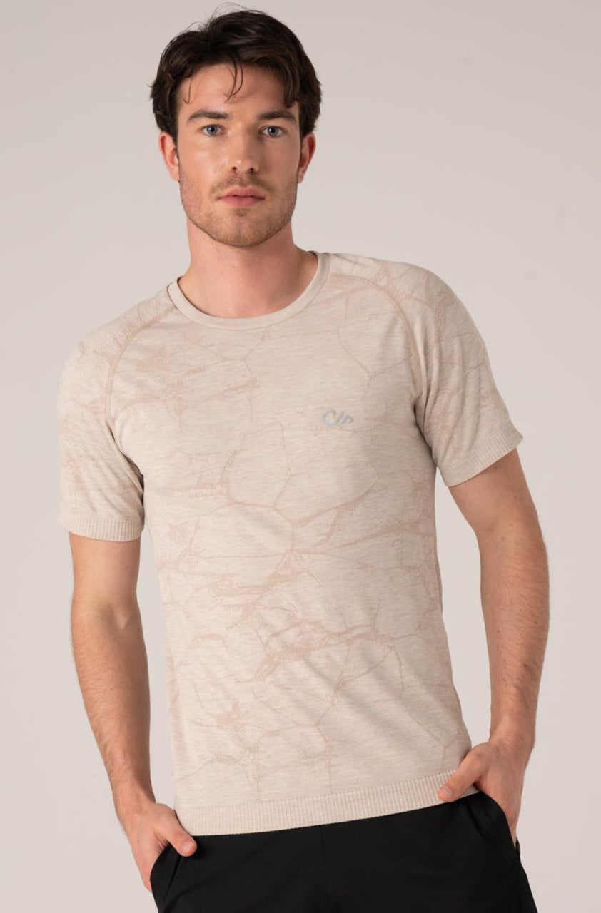 Erkek Spor Tişört Kemik