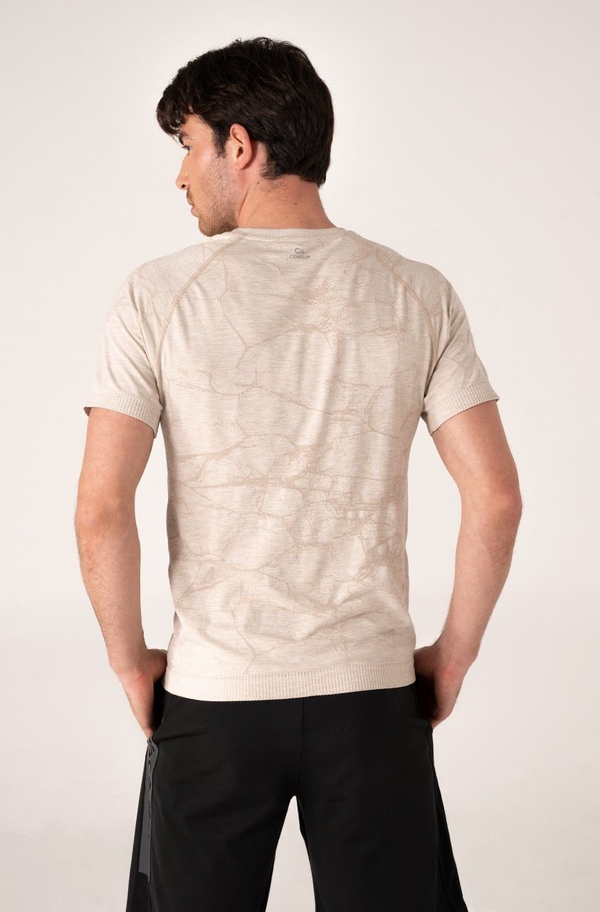 Erkek Spor Tişört Kemik