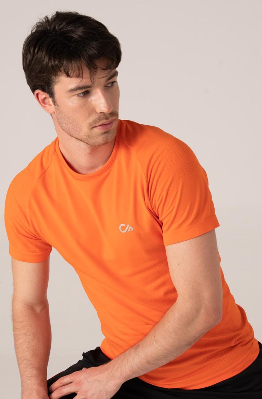 Erkek Antrenman Tişörtü Turuncu
