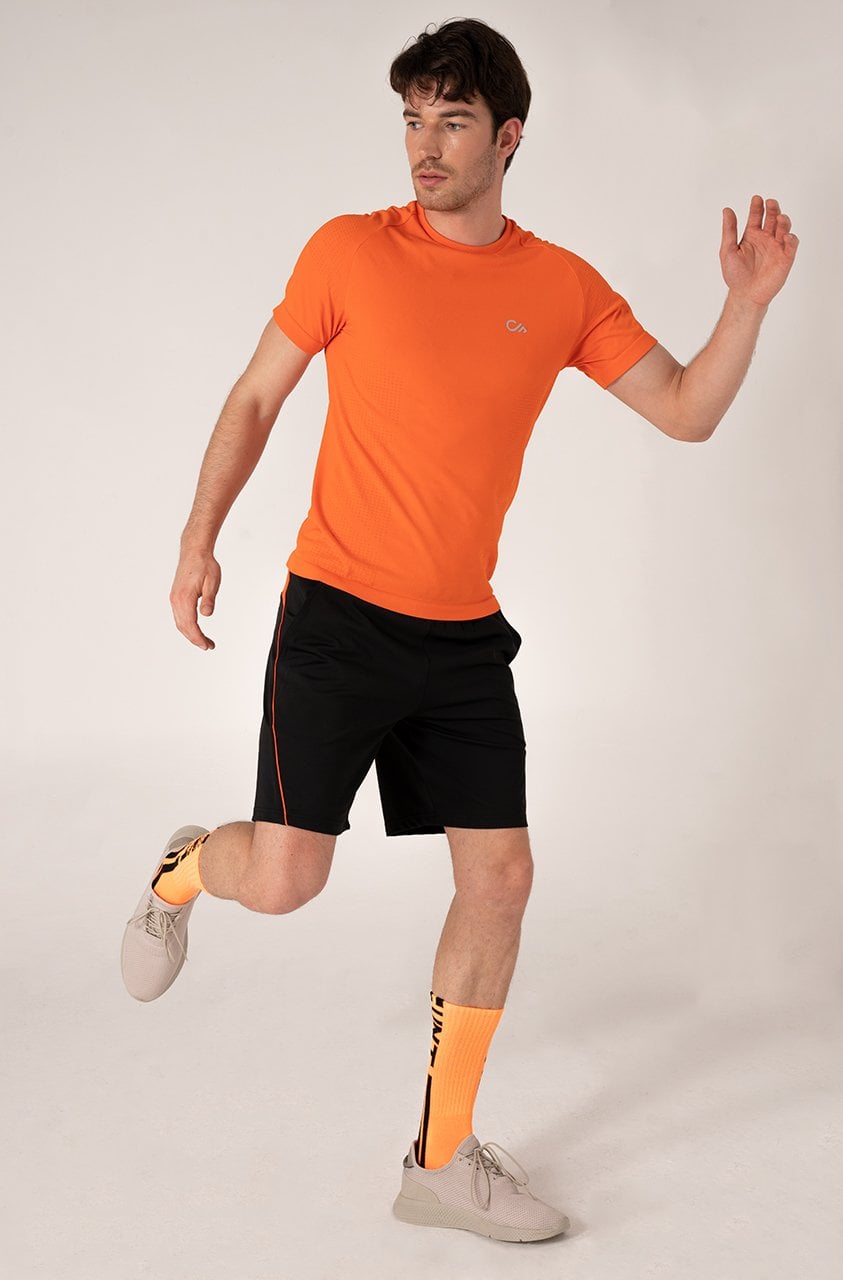 Erkek Antrenman Tişörtü Turuncu