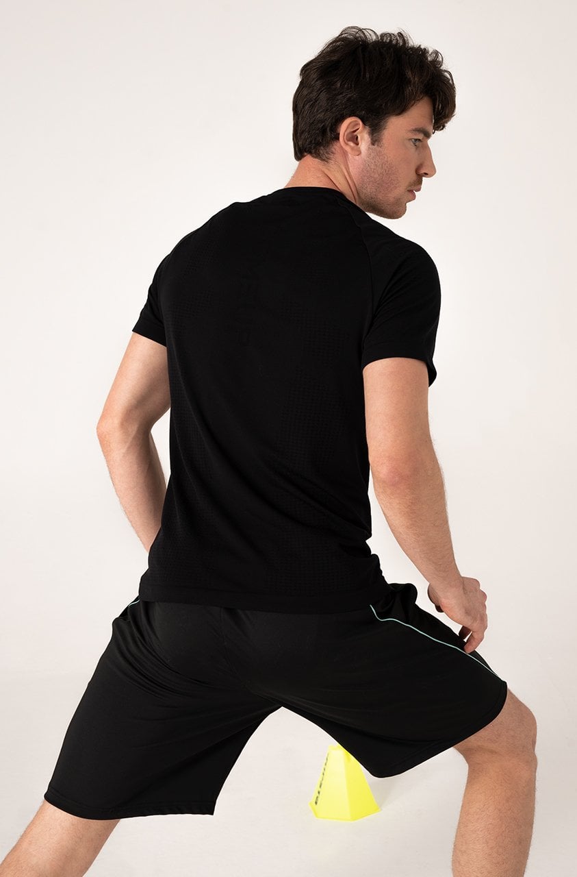 Erkek Antrenman Tişörtü Siyah