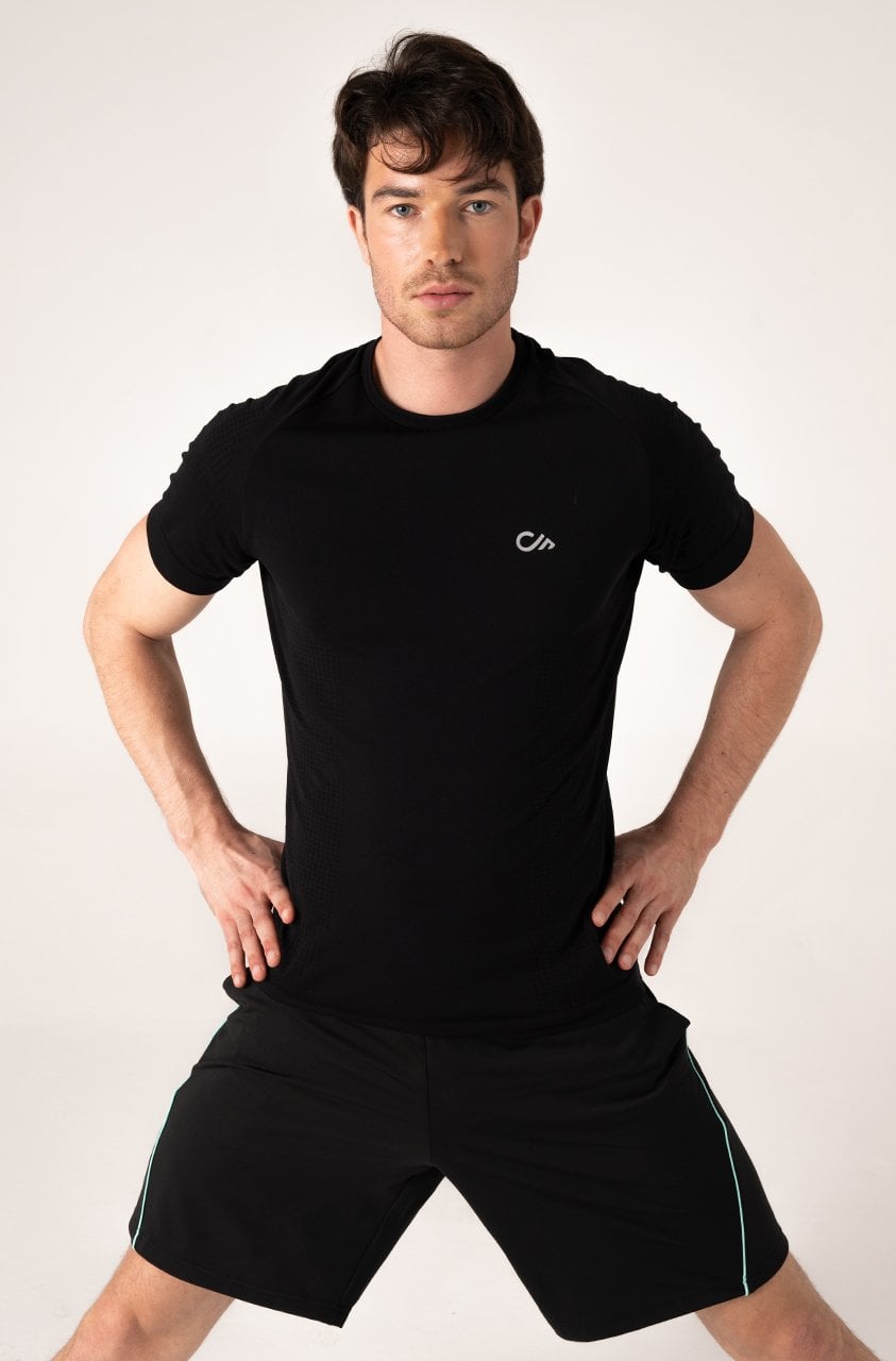 Erkek Antrenman Tişörtü Siyah