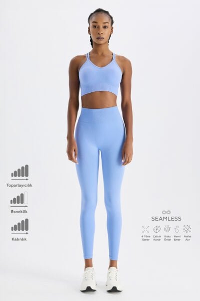 Toparlayıcı Tayt Mavi