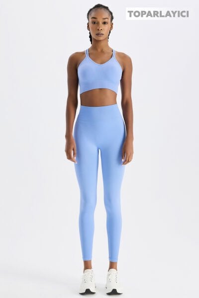 Toparlayıcı Tayt Mavi