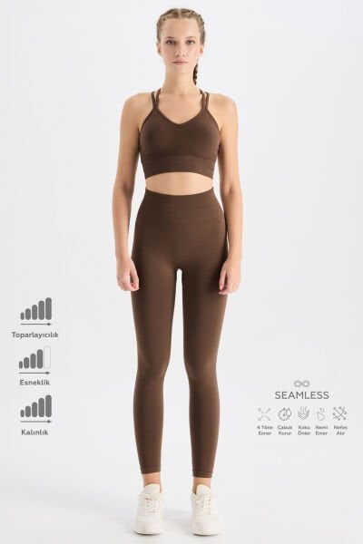 Toparlayıcı Tayt Karamel