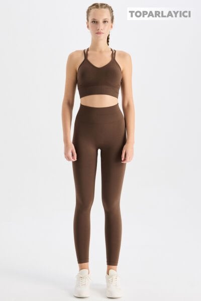 Toparlayıcı Tayt Karamel