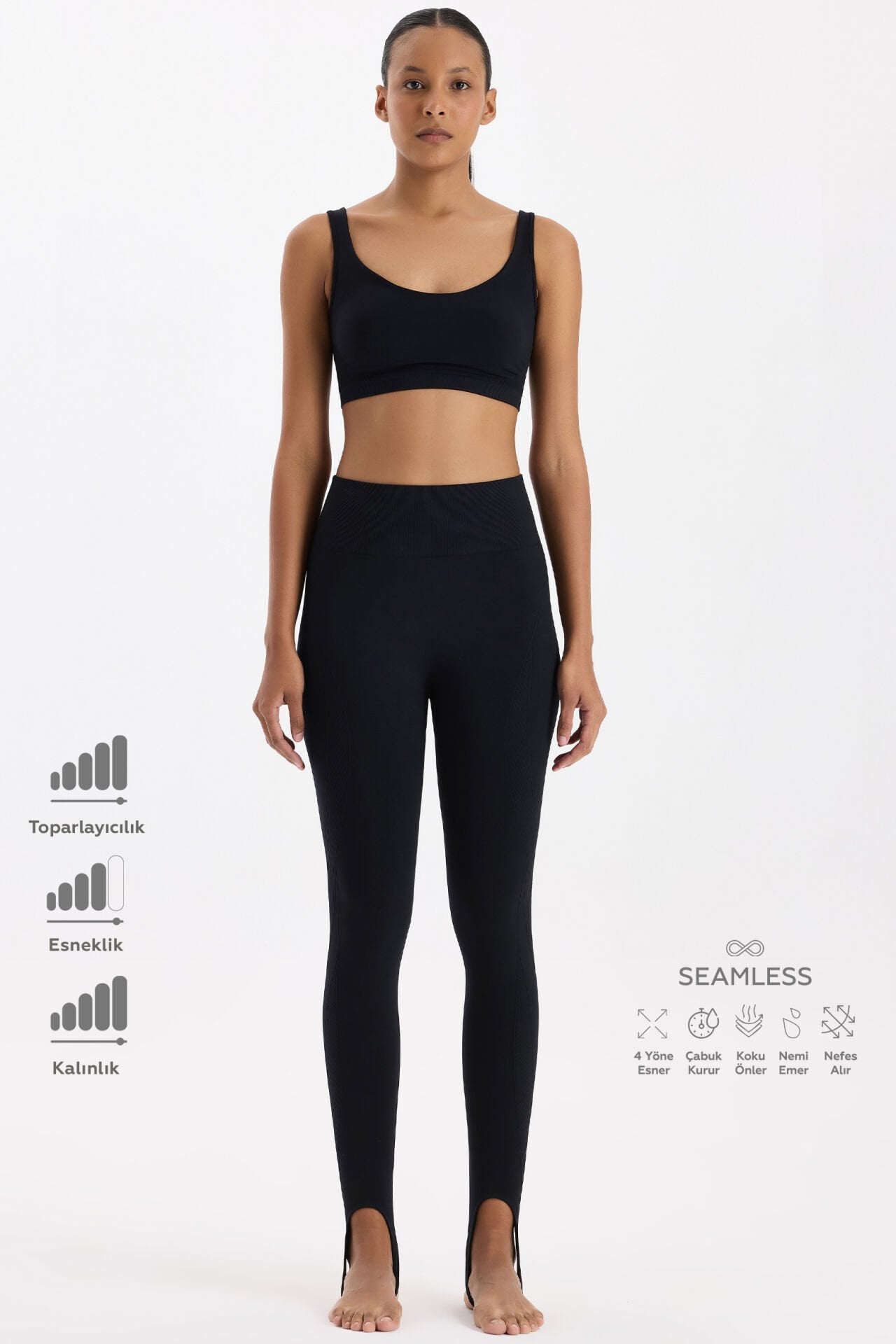 Füzo Toparlayıcı Tayt Siyah