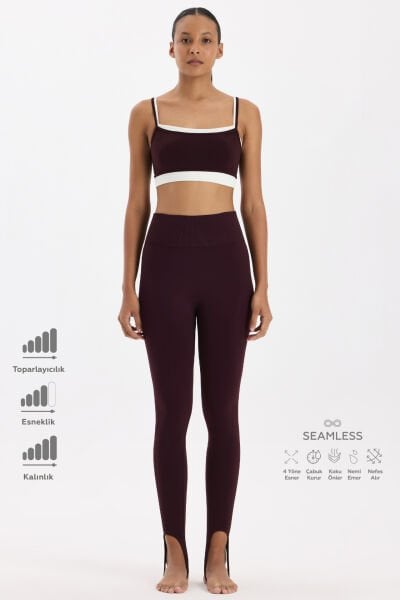 Füzo Toparlayıcı Tayt Burgundy