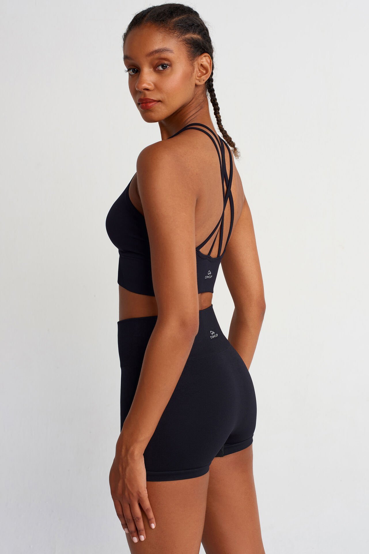 Toparlayıcı Şort Siyah