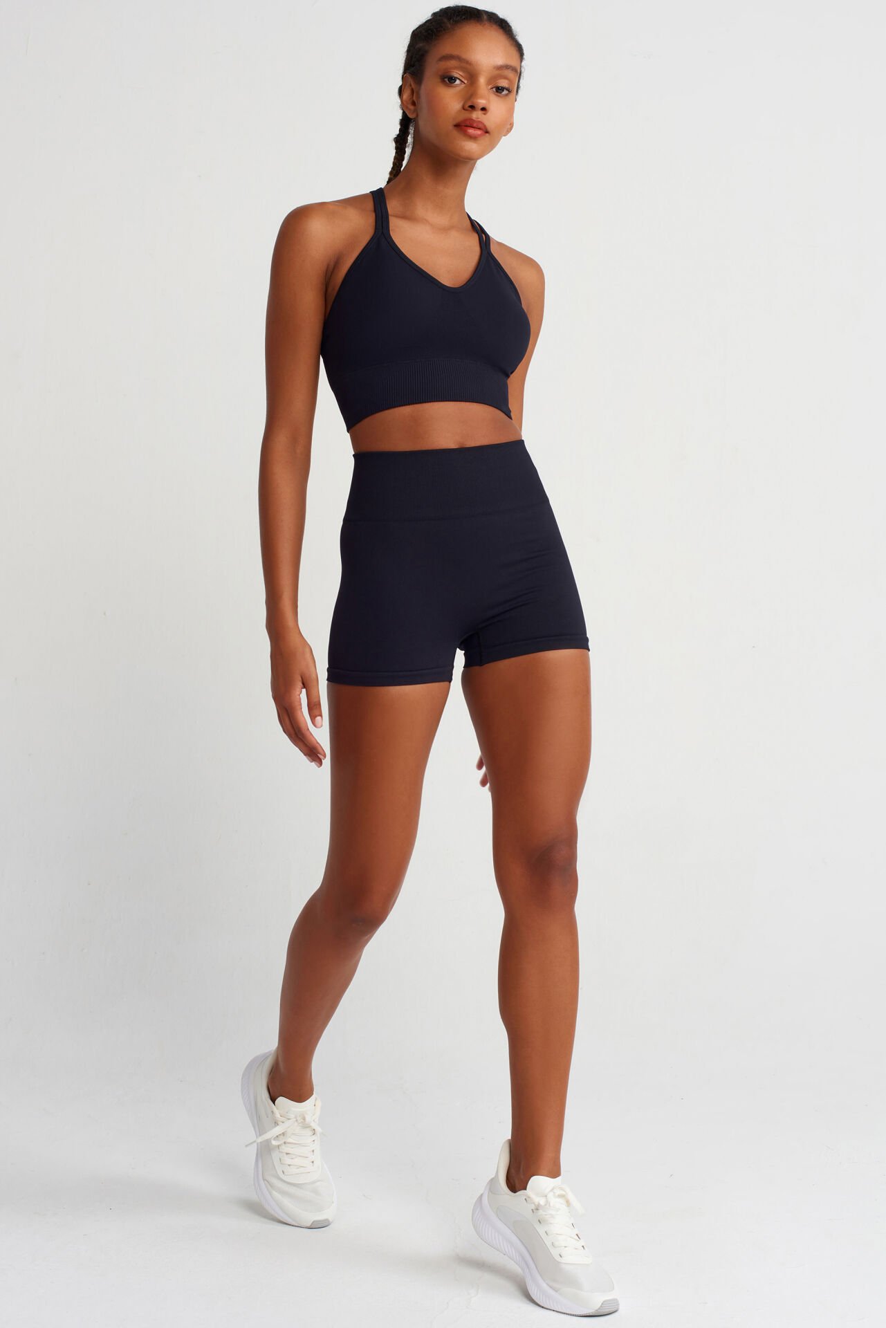 Toparlayıcı Şort Siyah