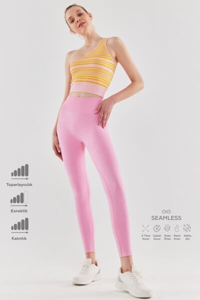 Toparlayıcı Tayt Açık Pembe