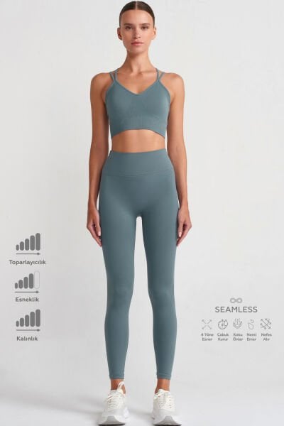 Push Up Tayt İkonik Mavi