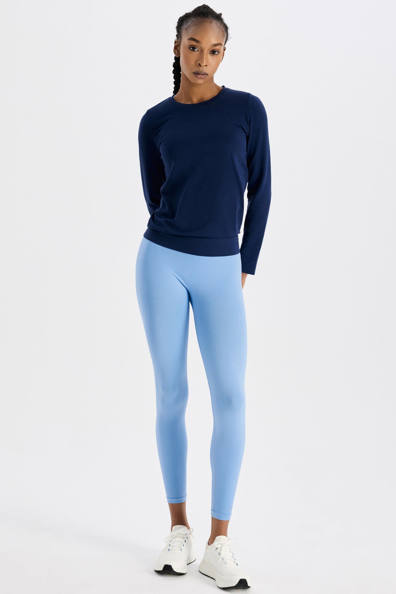 Hafif Spor Üst Oxford Blue