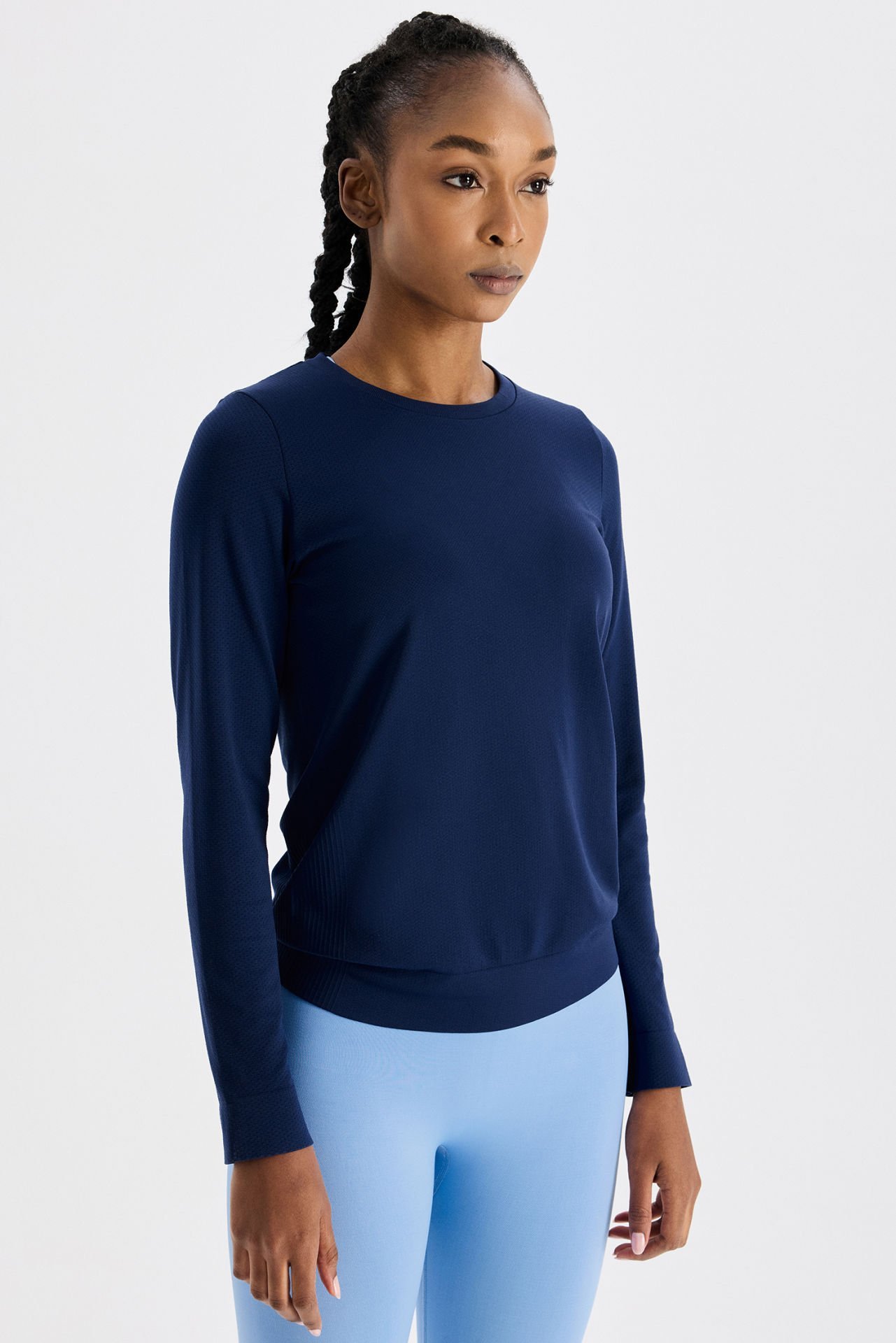 Hafif Spor Üst Oxford Blue