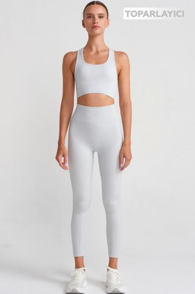 Toparlayıcı Tayt Taş Rengi