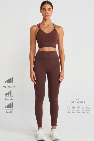 Push Up Tayt Kahverengi