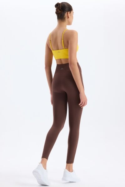 Basic Spor Hafif Tayt Kakao Kahve