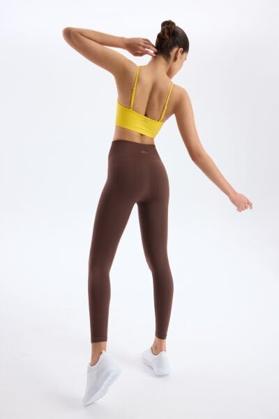 Basic Spor Hafif Tayt Kakao Kahve