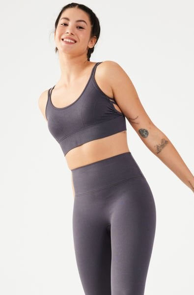 İp Askı Detaylı Sporcu Sütyeni Antrasit