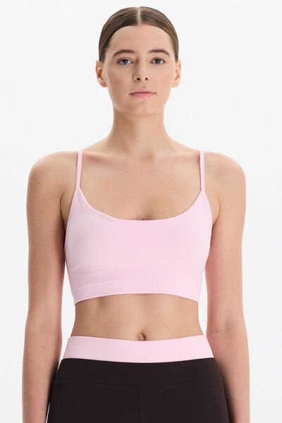 Ayar Askılı Pedli Sporcu Sütyeni Balerina Pembe