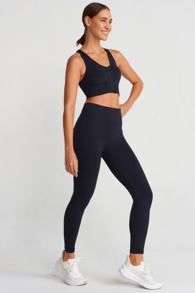 Basic Spor Hafif Tayt Siyah