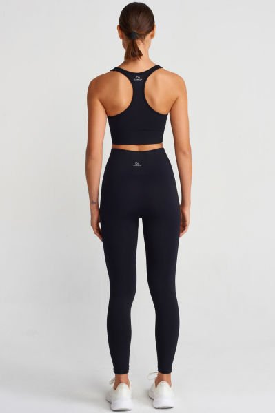 Basic Spor Hafif Tayt Siyah