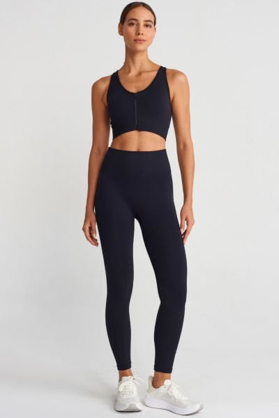 Basic Spor Hafif Tayt Siyah