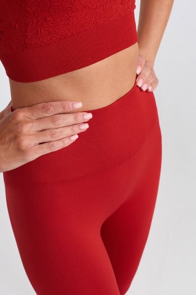 Basic Spor Hafif Tayt Kırmızı