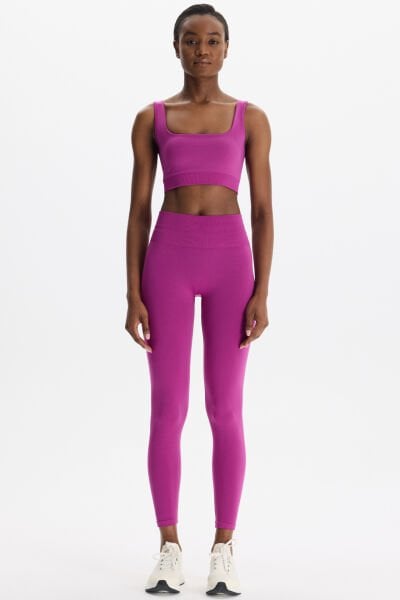 Basic Spor Hafif Tayt Magenta