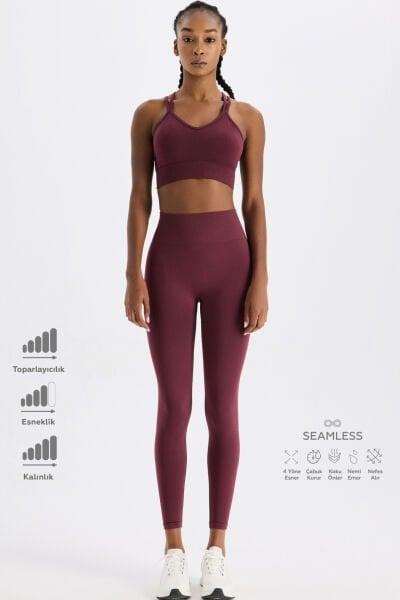 Toparlayıcı Tayt Mürdüm