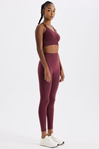 Toparlayıcı Tayt Mürdüm