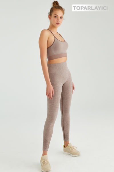 Toparlayıcı Tayt Kahve Melanj