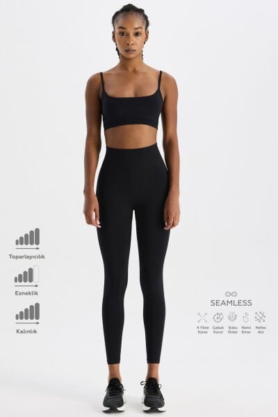 Toparlayıcı Tayt Siyah