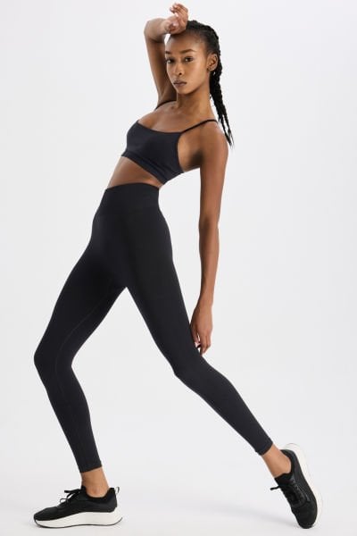 Toparlayıcı Tayt Siyah