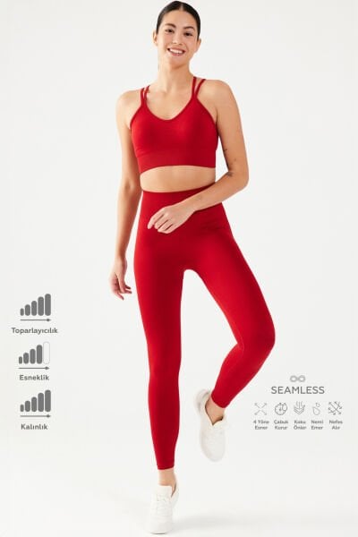 Toparlayıcı Tayt Kırmızı
